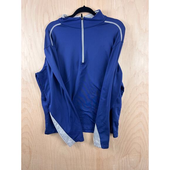 Walter Hagen Men’s Blue Quarter Zip Pullover Performance Top Size L - Picture 4 of 9
